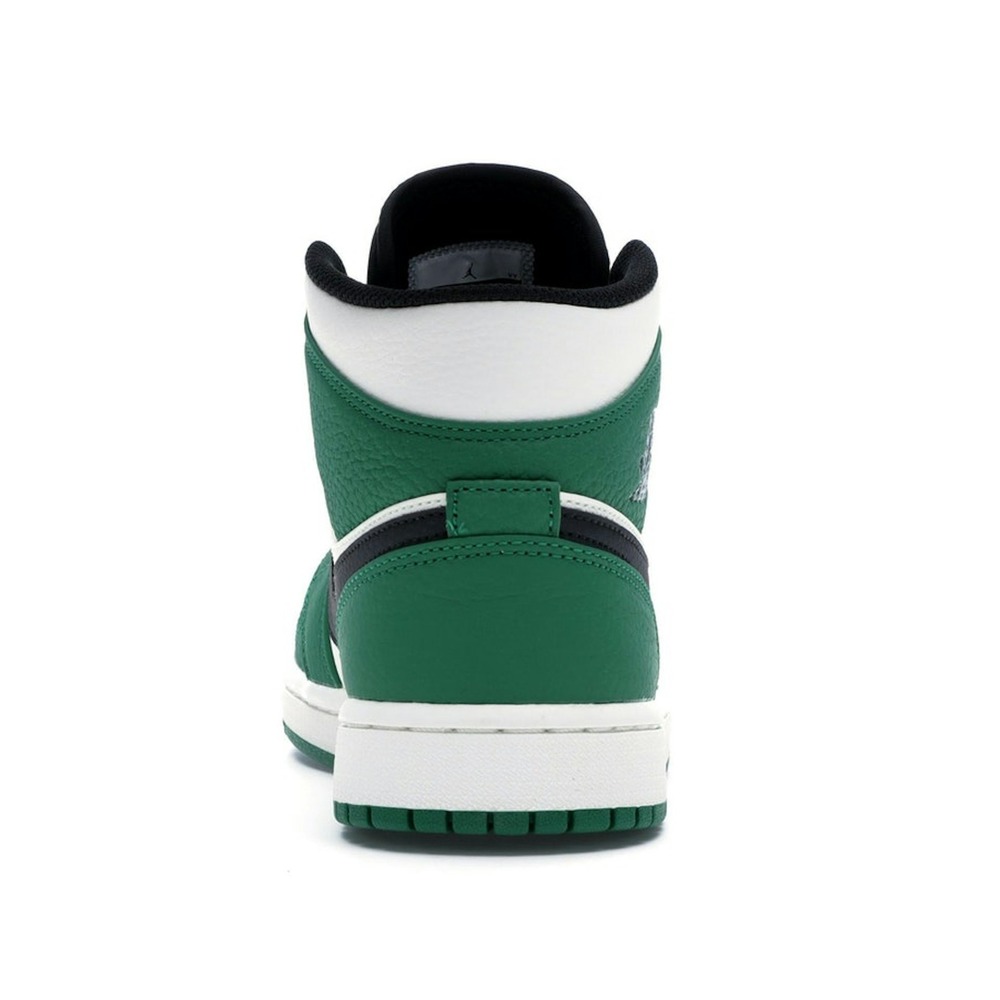 Air Jordan 1 Mid Pine Green-White-Black